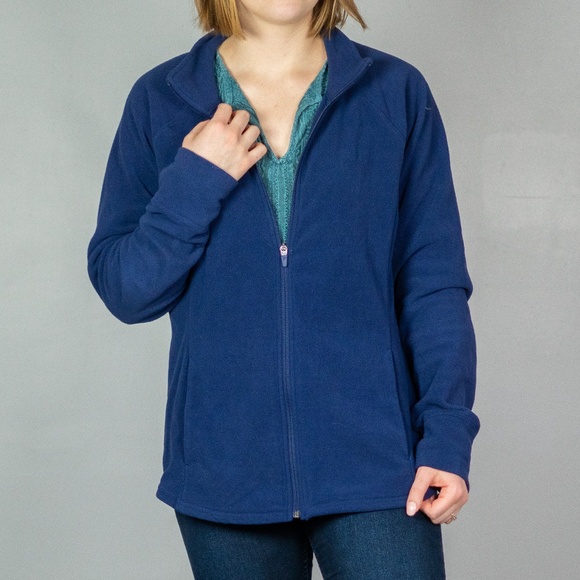 navy zip up fleece